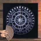 Скатерть с карточками Таро 60x60 см, астрологическое гадание, алтарь, бархатная ткань для настольных игр, коврик с карточками оракула, коврик для настольных игр