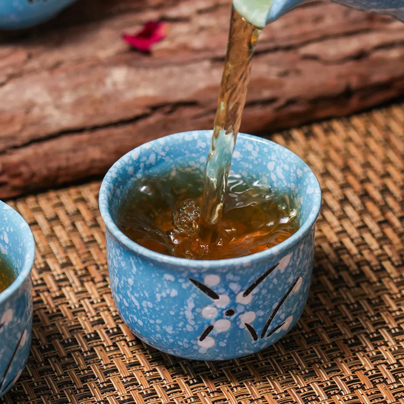 Новый чайный набор высококачественный костяной фарфор снежный бутылка для