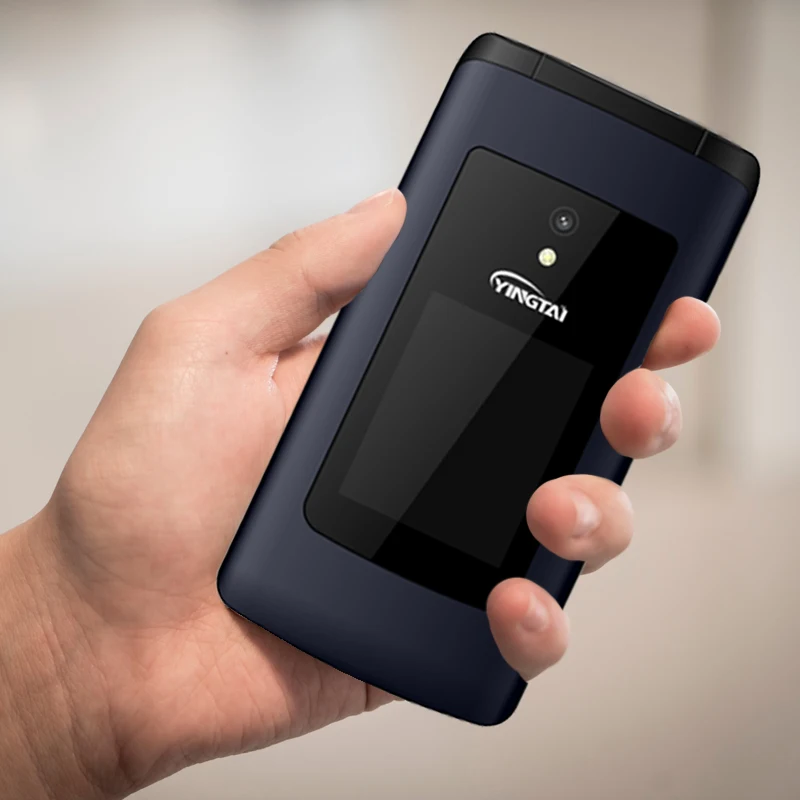 YINGTAI T30 мобильный телефон с откидной крышкой GSM Большой кнопочный мобильный телефон с двойным экраном с откидной крышкой с двумя сим-картами FM мобильный телефон с раскладушкой для пожилых людей