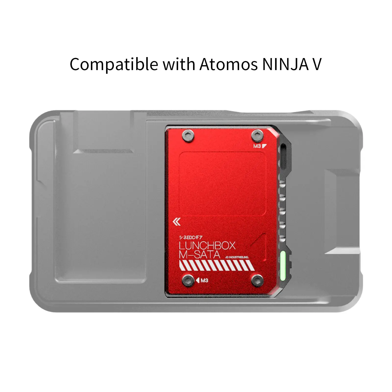 Корпус для жесткого диска с рассеиванием тепла mSATS к SATA алюминиевый сплав Atomos Ninja V