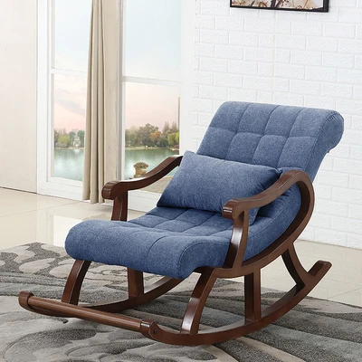 Nordic деревянное кресло качалка для дивана recliner пожилых взрослых ленивый стул