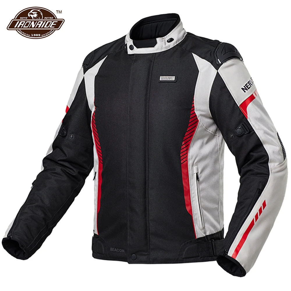 

NERVE Motorcycle Jacket Men Women Chaqueta Moto Windproof Motocross Jacket Suit Wearable Moto Riding Racing Jacket + Pants S-3XL
