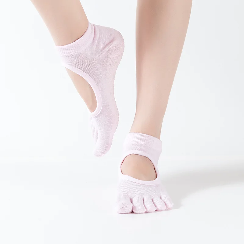 

Women High Quality Bandage Yoga Socks Anti-Slip Quick-Dry Damping Pilates Ballet Socks Good Grip For Men&Women Cotton Socks