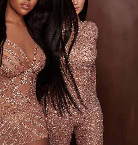 

New Women's Jumpsuit Sexy Bronzing Skinny Pants Mid-waist Solid Color Skinny Zipper elegant vestidos Femme Streetwear Spring