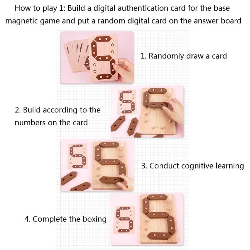 

W3JF A Set of Wooden Multifunctional Digital Learning Assembly Toys for Children over 3 Years of Age Early Education