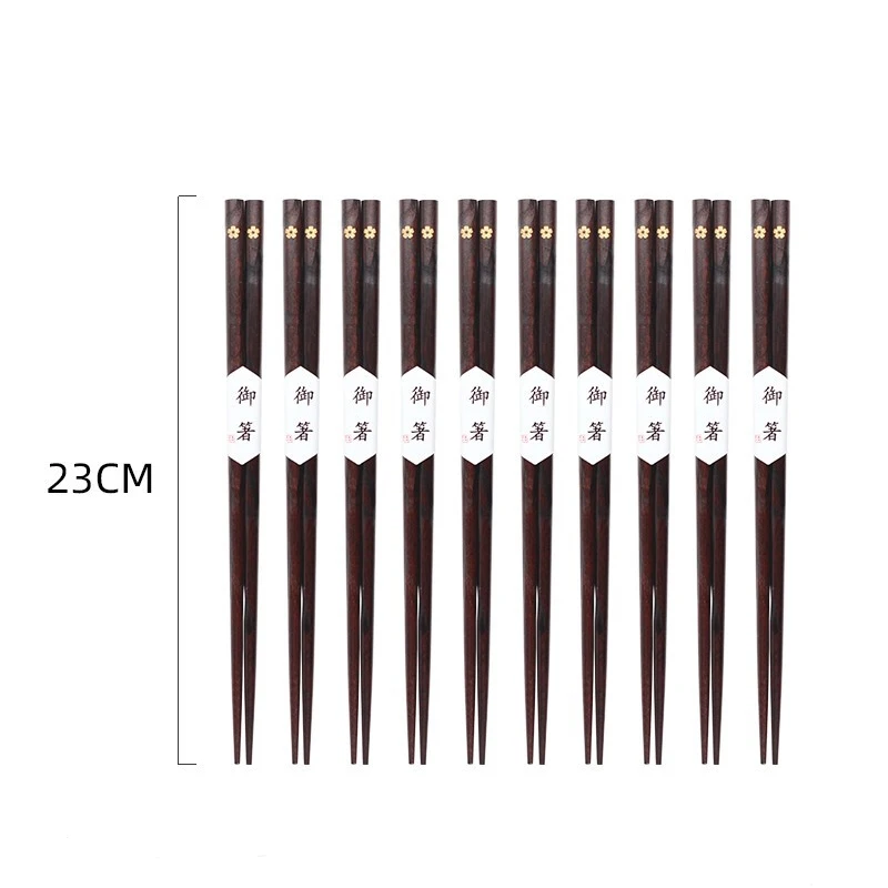 

10 Pair Japanese Sakura Chopsticks For Sushi Non-Slip Food Sticks Chop Sticks Reusable Home Chopsticks Tableware Kitchen Tools