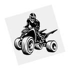 наклейки на авто ATV V7 наклейка черная виниловая наклейка водостойкая мотоциклетная наклейка на бампер прозрачный фон