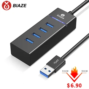 Адаптер usb-хаб 3,0, 4 см, соответствует стандартам 5 Гбитс скорость передачи данных, 2999 см, делитель OTG высокая скорость para Тетрадь, ПК, автомобиль, мобильный телефон, коврик для мыши