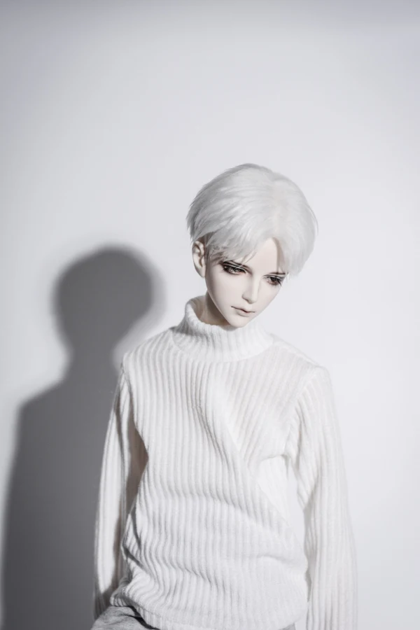 

BJD doll clothes white striped cotton half-neck collar shirt for 1/3 1/4 BJD SD MSD Uncle POPO68 doll bjd top doll accessories