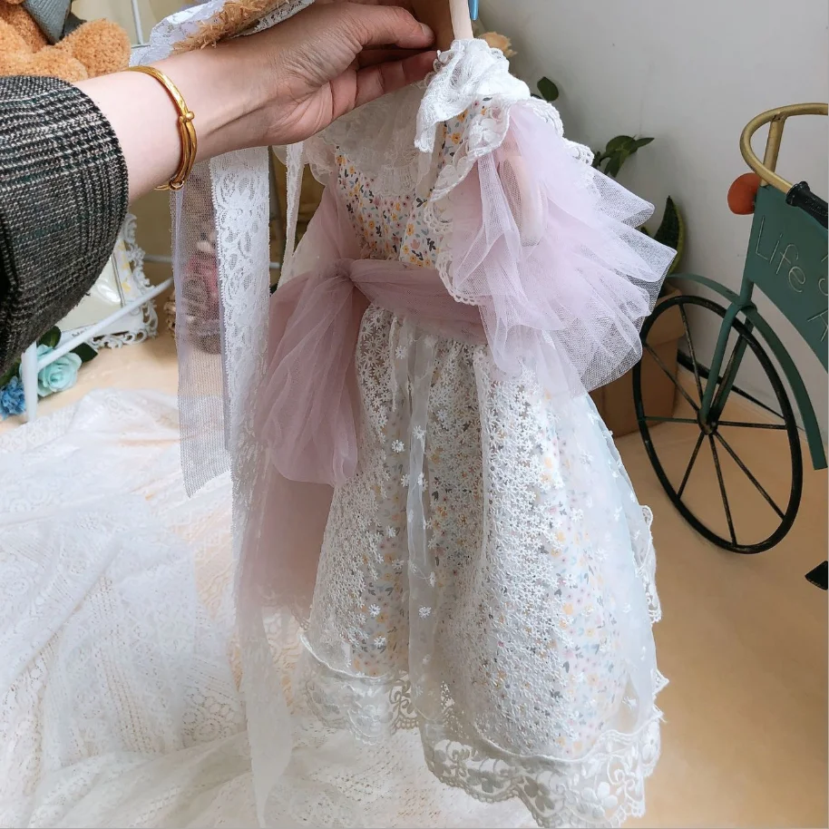 Испанское платье для девочек королевские костюмы детские платья принцесс на