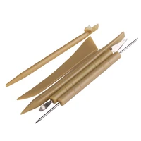 plastic and steel pottery clay sculpture tools with irregular edges clay sculpture tool 10set