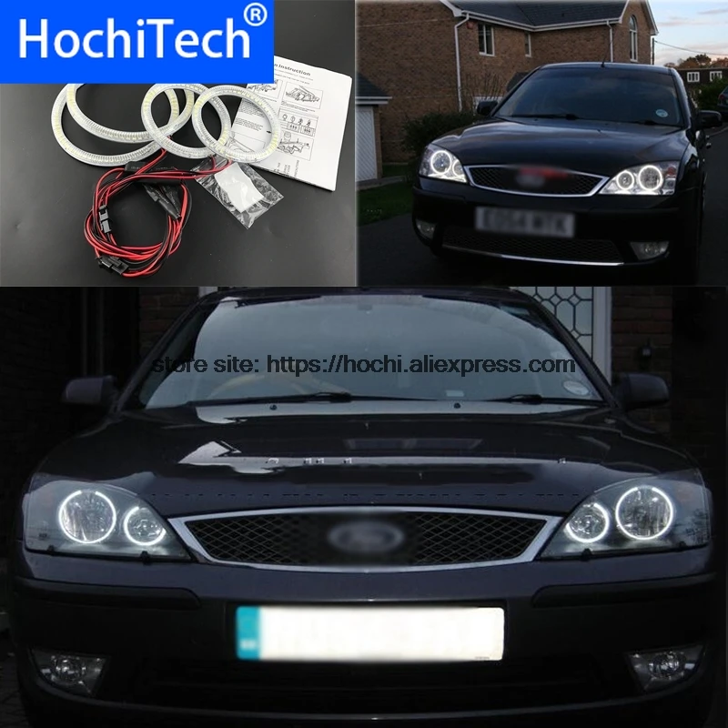 Ультра яркий SMD белый светодиодный ангельские глазки 1600LM 12V halo ring kit для FORD Mondeo MK3