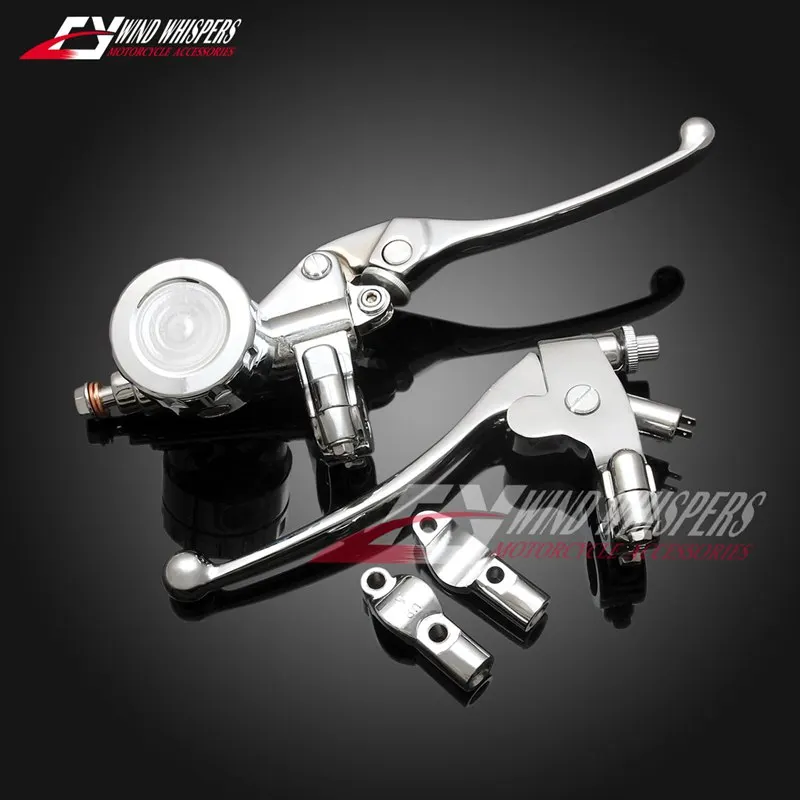 Хромированный Ретро Универсальный рычаг сцепления 7/8 &quot главный тормозной