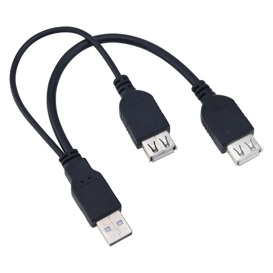 Kaufen Neue USB 2,0 A Stecker Auf 2 Doppel Dual Usb Weibliche Splitter Kabel Adapter 500 Stücke