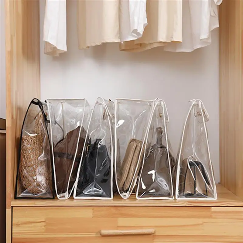 

Simple Transparent Travel Bags Organizer Dust Proof Creative Handbag Organizer Handbag Protector For Outdoor Travel