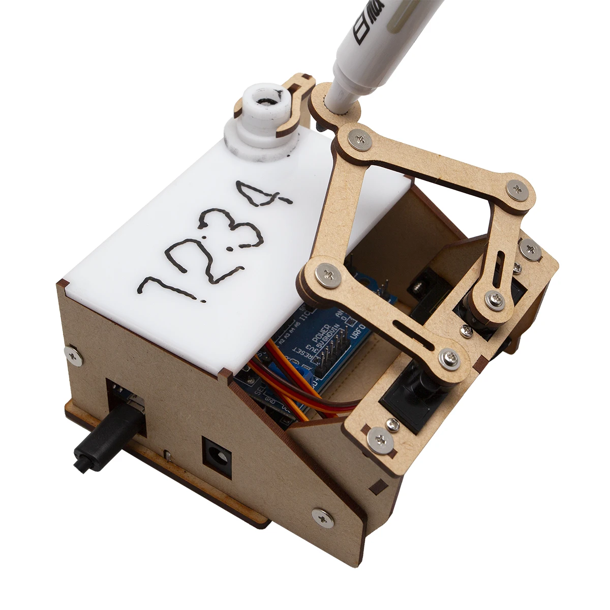 Для Arduino Новые плотные часы маленькие дешевые модель двигателя деревянная