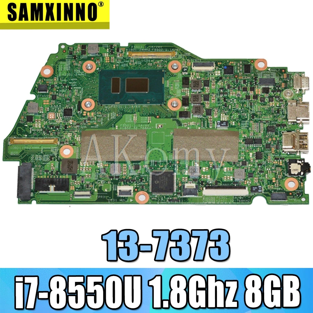 Для For DELL Inspiron 13 7373 7370 материнская плата портативного компьютера с i7 8550U 1 8 ГГц