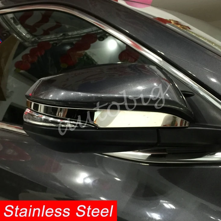 Нержавеющая сталь зеркало заднего вида полосы крышка планки для Toyota RAV4 Highlander Kluger