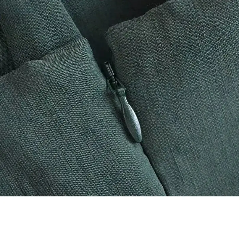 

Summer new women's sweet cross thin sling backless linen pleated dress 2021 women sexy club dresses