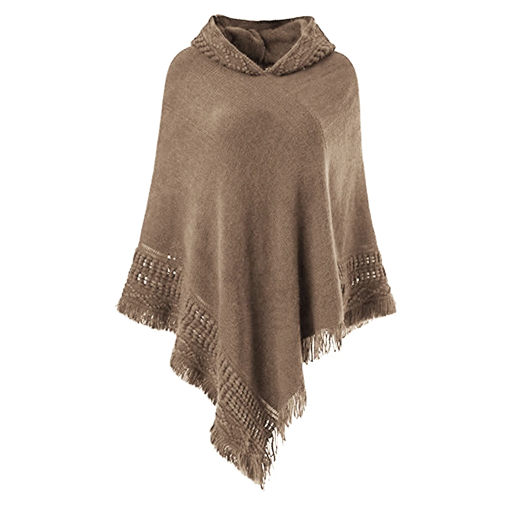 Женская теплая трикотажная блузка с широкой проймой пончо плащ в виде летучей