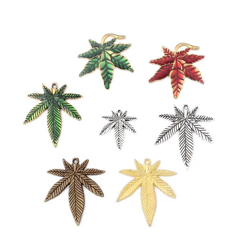 10 шт. подвески в виде кленового листа|pendant leaf|weed leaf charmscharm pendant |