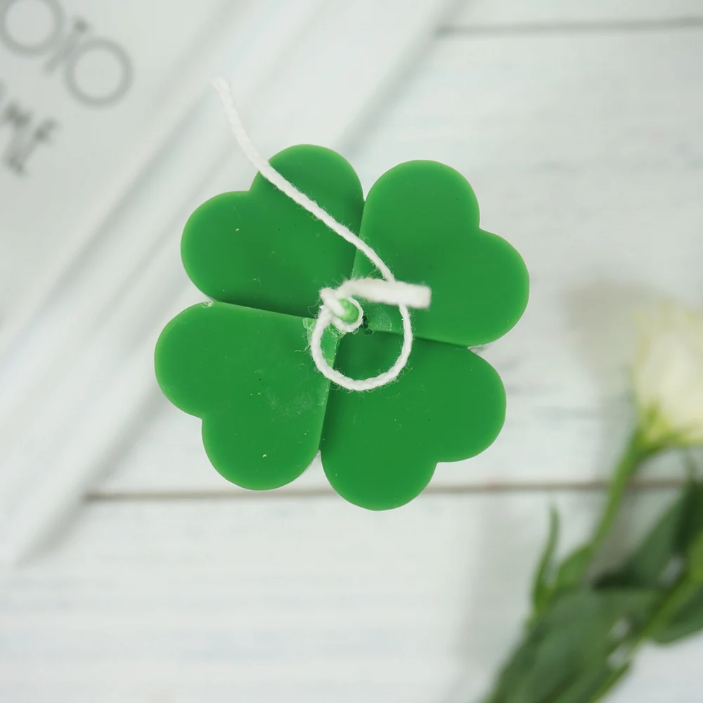 Форма для мыла ручной работы в виде клевера соевые свечи арома воск многоразовые