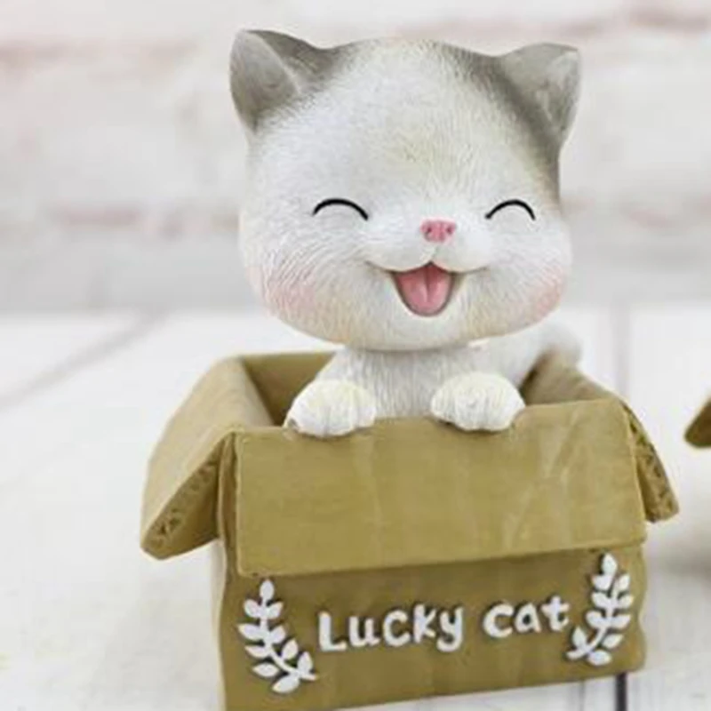 Lucky Cat изделия из смолы для украшения дома милый котенок киска Кэт аксессуары