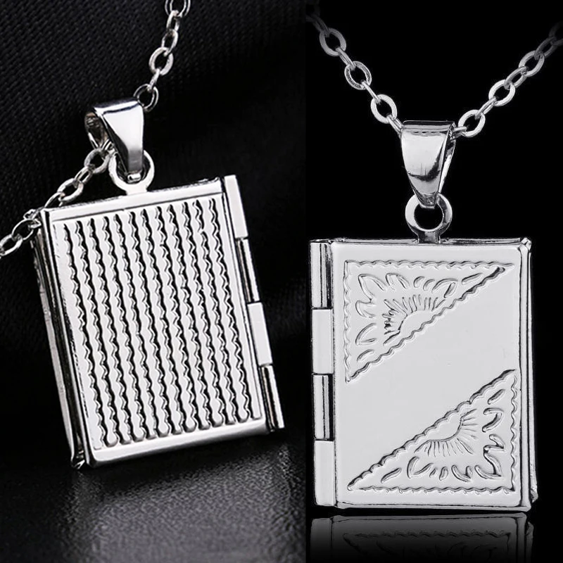 1 Pcs New Fashionable Openable Wish Box Pendant Necklace Book Couple Jewelry | Украшения и аксессуары