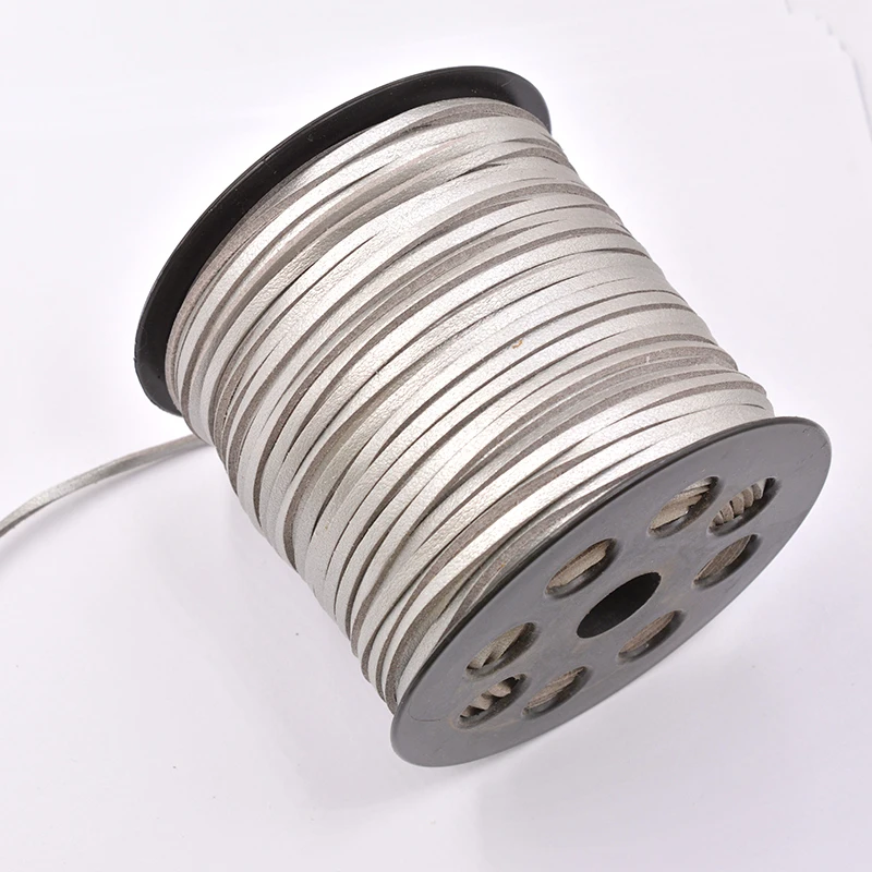 5 м/лот 3 мм плоский плетеный шнур из искусственной замши Корейский Бархатный