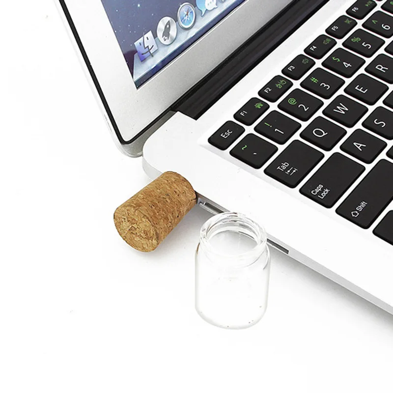 Usb флеш накопитель Водонепроницаемый Стекло дрейф бутылка флэш карта памяти 256 ГБ