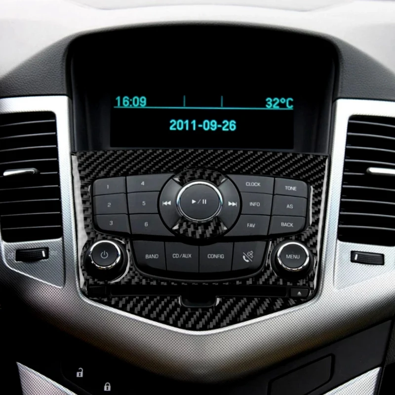 Центральная консоль CD из углеродного волокна для Chevrolet Cruze 2009-2015 | Автомобили и