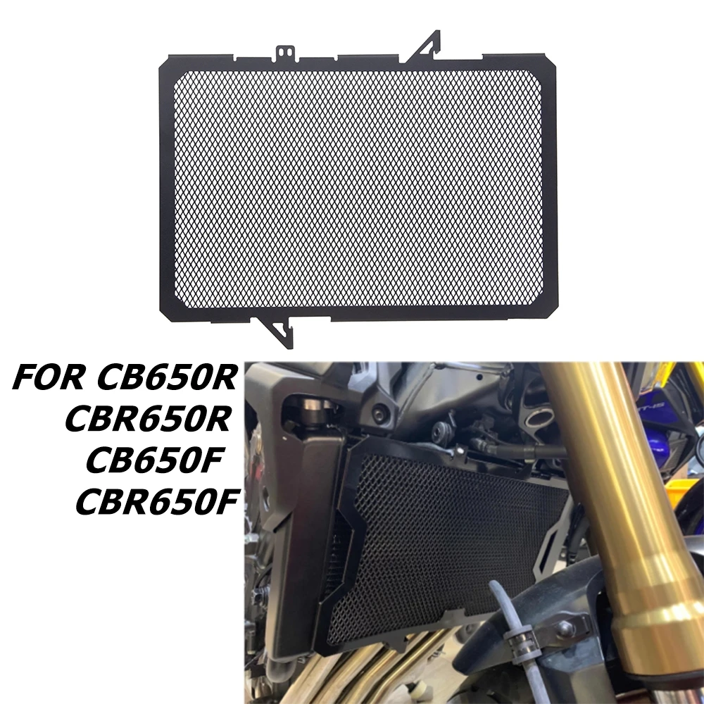 

Motorcycle Water Tank Cooler Cover Steel Radiator Grill Cover Guard Protector FOR CB650R CBR650R CB650F CBR650F 14-19