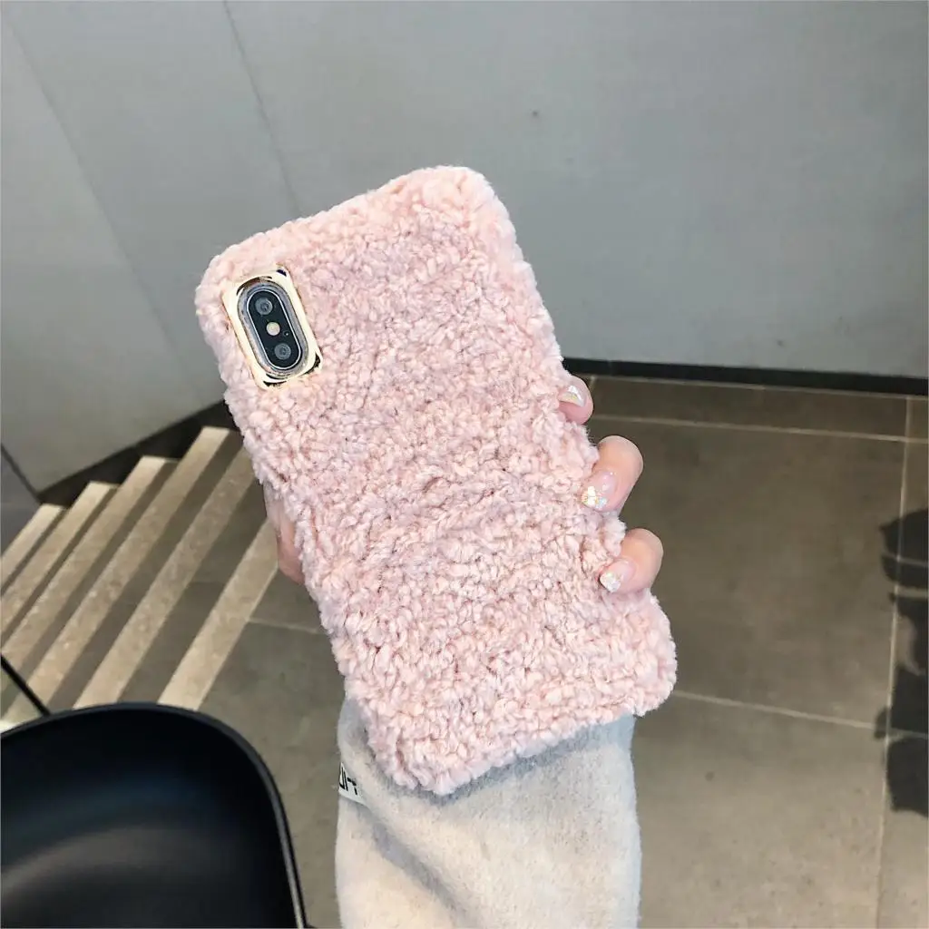 Чехол из искусственной шерсти и меха для Oneplus 7 Pro Чехол Oneplus 7 6 6T 5 5T 3 мягкий чехол на ощупь теплый плюшевый пушистый чехол