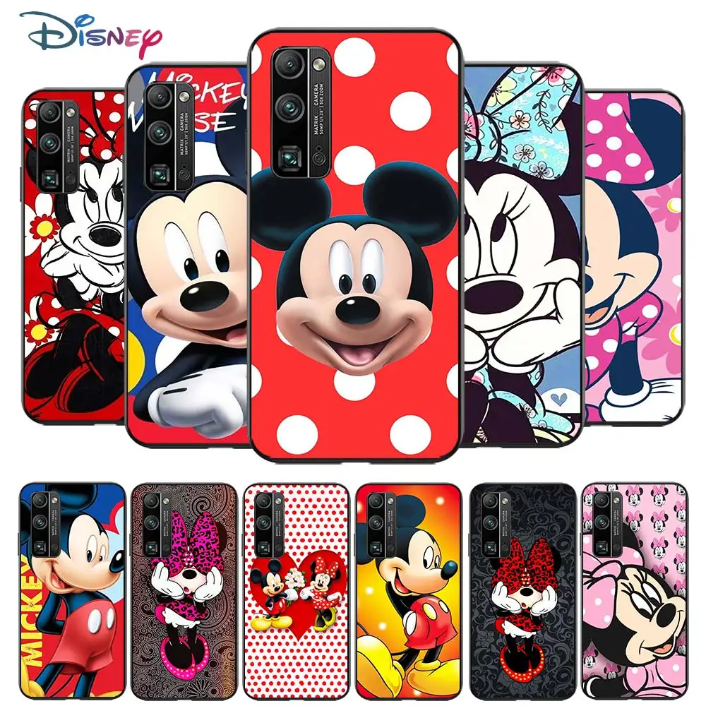 

Mickey mouse cartoon for Huawei Honor V30 20 Pro X10 9S 9A 9C 9X 8X 10 9 Lite 8 7 Pro Silicone Soft Black Phone Case
