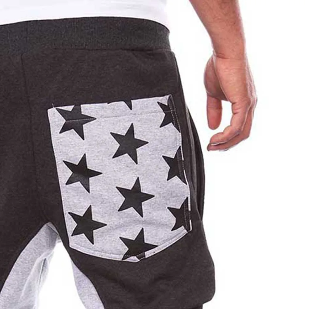 Брюки мужские брюки на шнурке повседневные мешковатые в стиле хип-хоп панельные