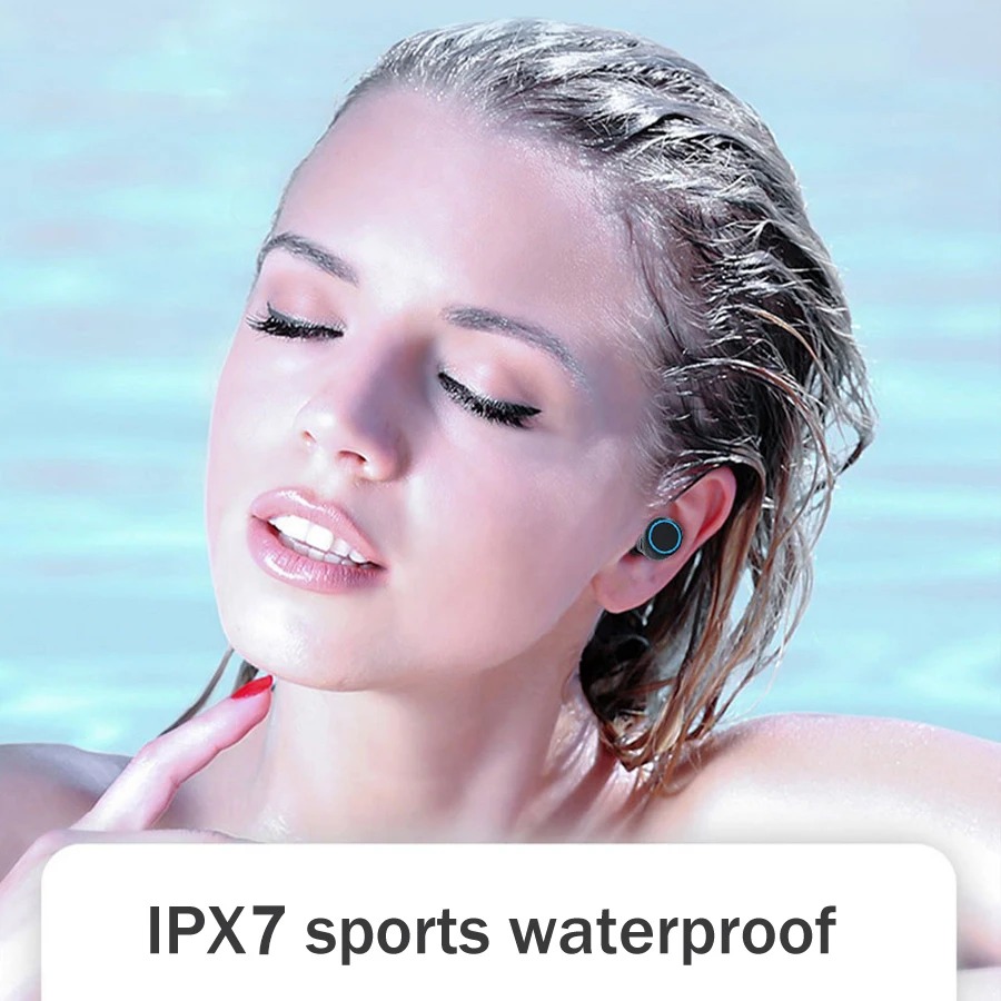 Беспроводные наушники Bluetooth 5 0 9D Стерео шумоподавление TWS Спортивная гарнитура с