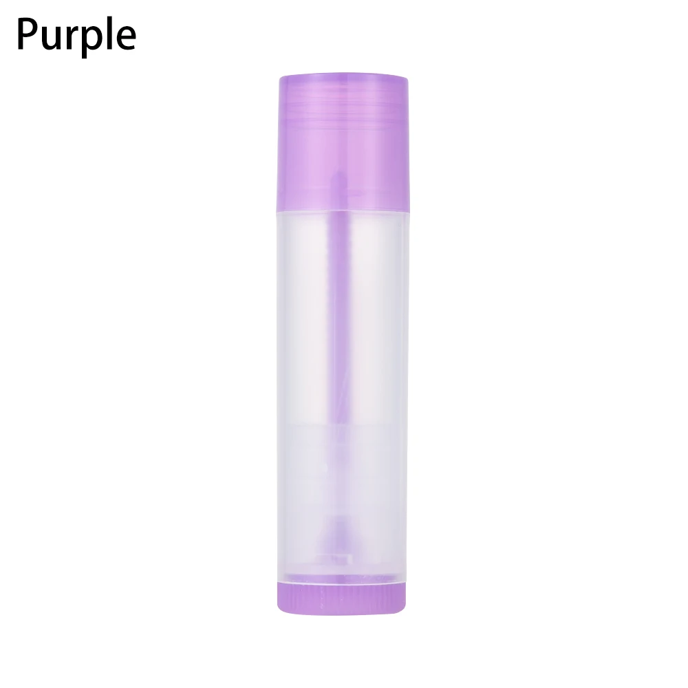 purple 10 шт., 5 мл, губная помада, тюбик, сделай сам, бальзам для губ, Пустые контейнеры, косметические контейнеры, контейнер для бальзама для губ, клей-карандаш, прозрачные бутылки для путешествий - Цвет: purple