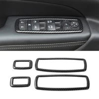 for dodge charger durango ram 2011 2020 window lift button decoration cover trim sticker car accessories abs carbon fiber