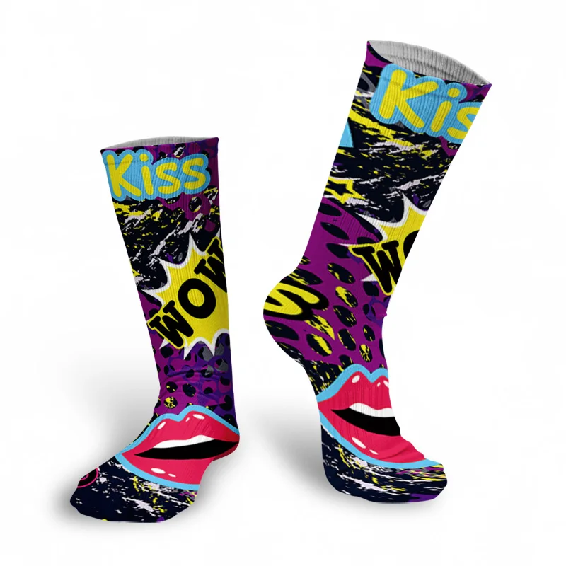 Уличный Скейтбординг сжатого 3D с принтом носки для мужчин и женщин на каждый день