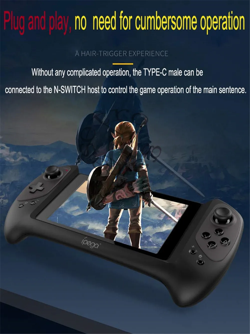 Новый геймпад Ipega PG 9163 Tomahawk рукоятка Палмера подключи и работай для Nintendo Switch