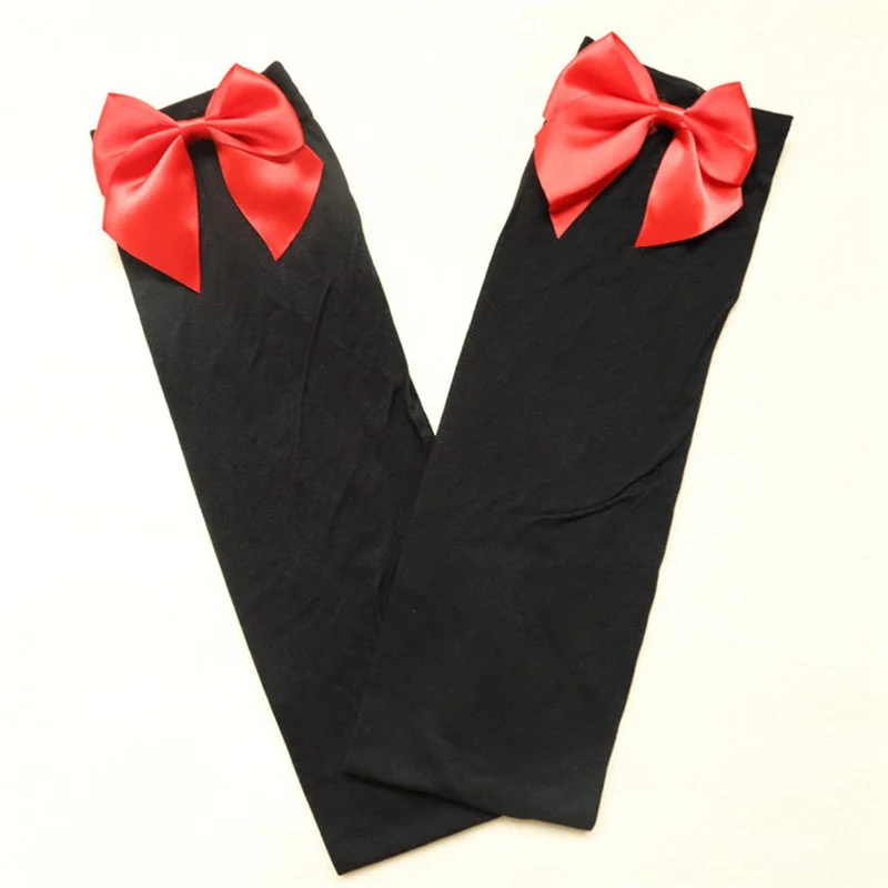 

Women's Bow Thigh High Over the Knee Lace Socks Sexy Ladies Long Stockings UK