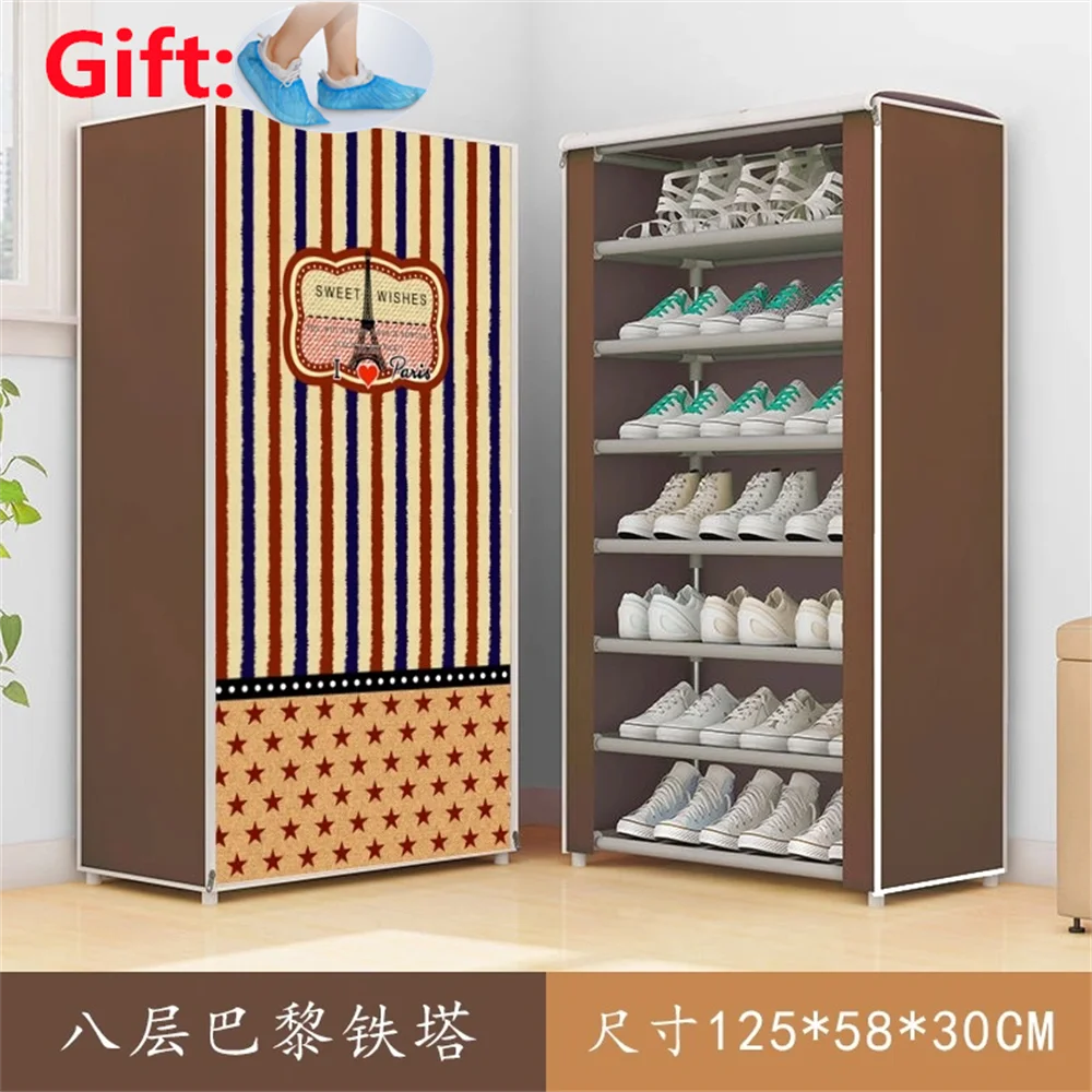 

Multilayer Nonwoven Shoe Cabinet Balcony Hallway Home Large Storage Removable Dustproof Moistureproof Cabinet Simple Shoe Rack