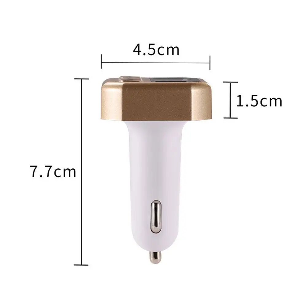 

Bluetooth Car MP3 Vehicle Player Wireless FM Transmitter FM TF LCD Slot Bluetooth Audio Modulator Receiver Music Adapter I1H4