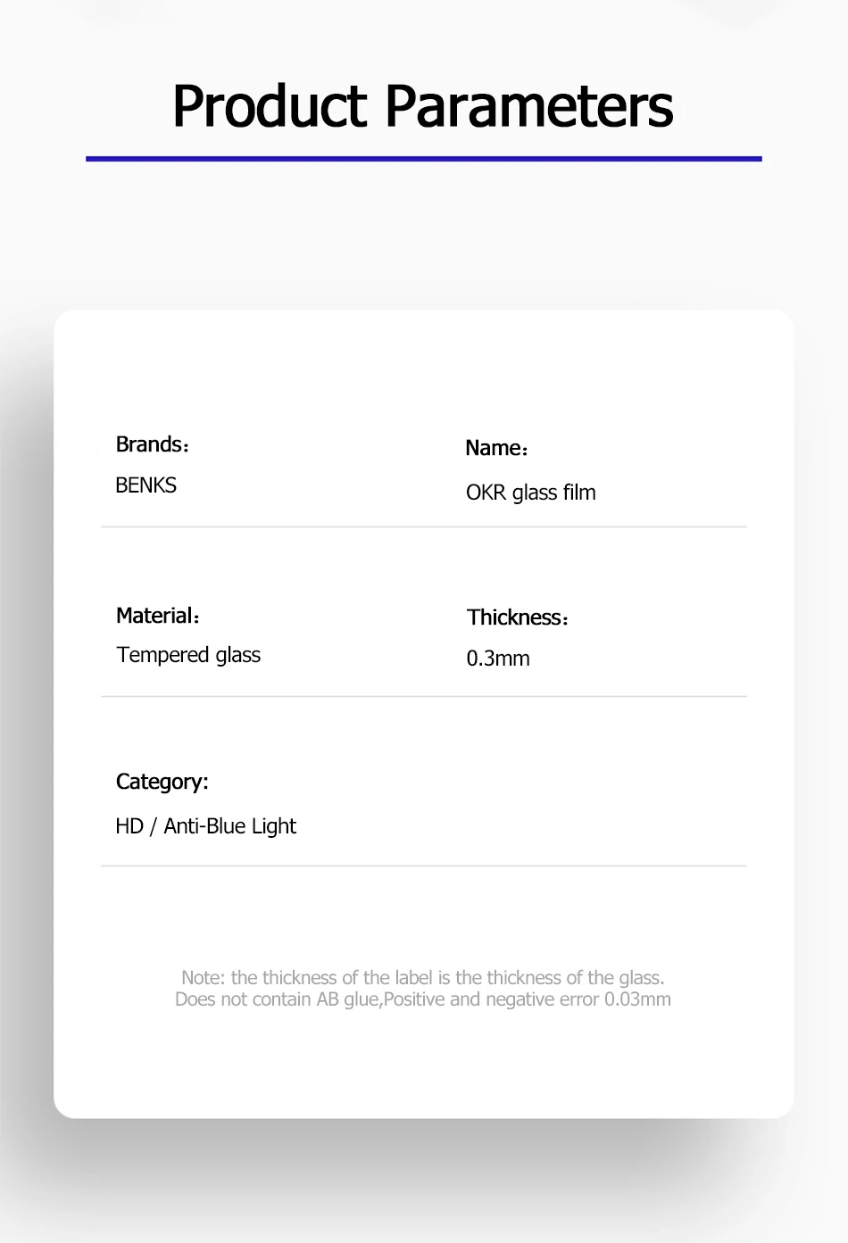Benks OKR пленка из закаленного стекла 0,3 мм для iPhone 11 Pro Max, Защитная пленка для экрана против синего цвета AGC 9 H, Защитная пленка для передней панели без пузырьков