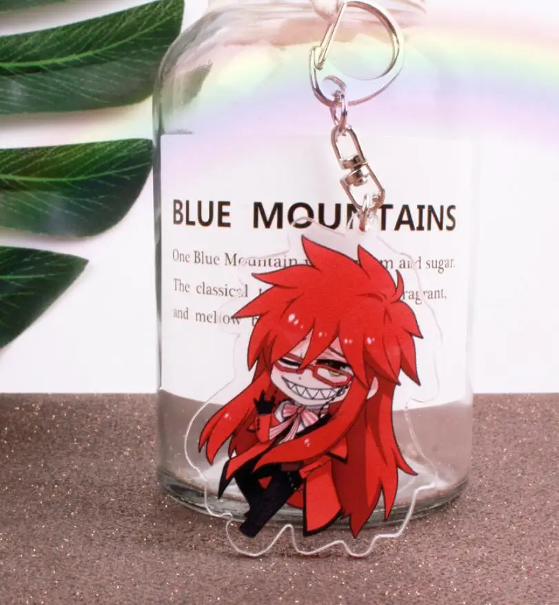 Аниме Черный Дворецкий Kuroshitsuji Ciel Sebastian милый акриловый рисунок Брелок Украшение Коллекция Модель игрушки Косплей