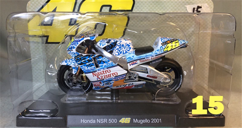 15 1:18 Apulia Yamaha Honda 11 см литье под давлением сплав мотоцикла статический дисплей модели автомобилей вентиляторы Favorit коллекция детей Рождественский подарок - Цвет: 15