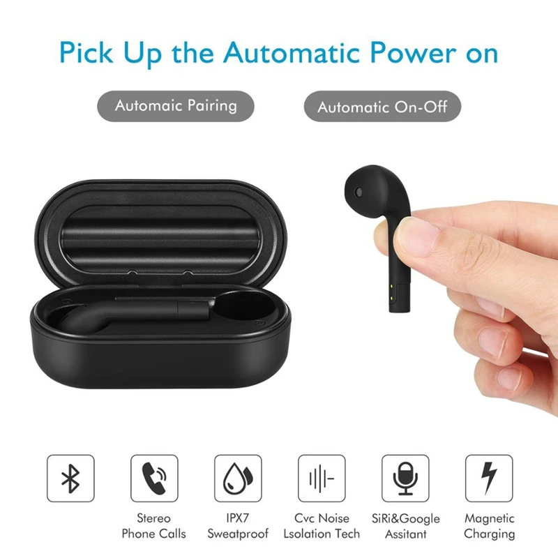 Беспроводная Спортивная Bluetooth-гарнитура J1 Tws с глубокими басами и