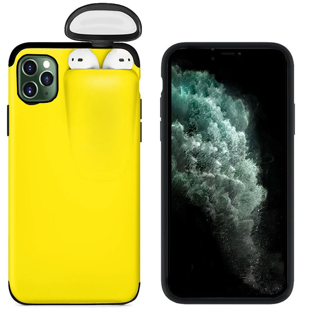 Чехол для iPhone 11 Pro Max Xs Xr X 10 8 7 6s Plus чехол держателя AirPods Жесткий новый дизайн
