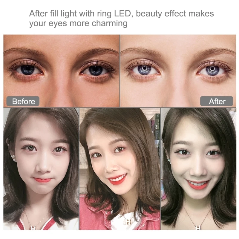 

Photography Dimmable Fill Light Selfie Ring Light Beautification Live Light Selfie LED Arc Face Live Fill Light For Women Gifts