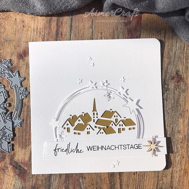 Деревенский загородный дом металлические режущие штампы трафарет для